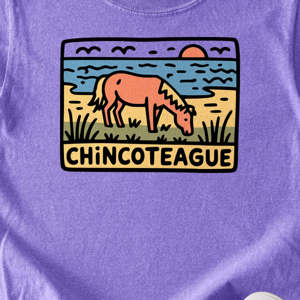 Chincoteague National Wildlife Refuge Kids Cotton T-Shirt