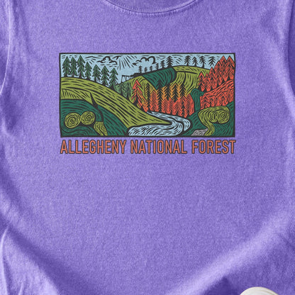Allegheny National Forest Kids Cotton T-Shirt
