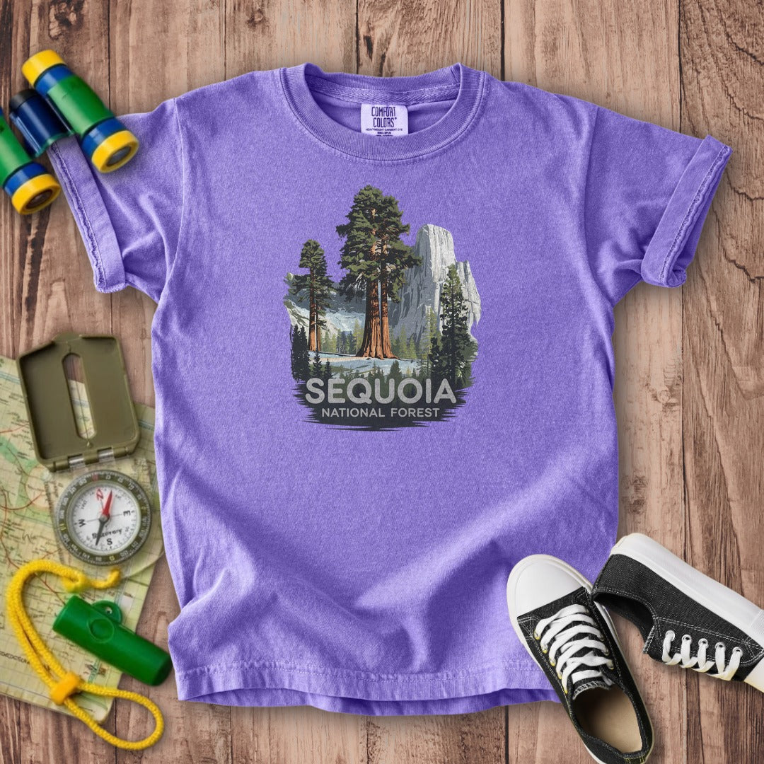 Sequoia National Forest Kids Cotton T-Shirt