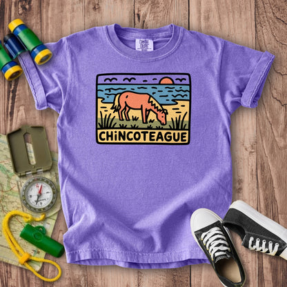 Chincoteague National Wildlife Refuge Kids Cotton T-Shirt