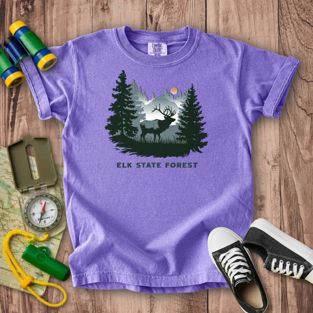 Elk State Forest Kids Cotton T-Shirt