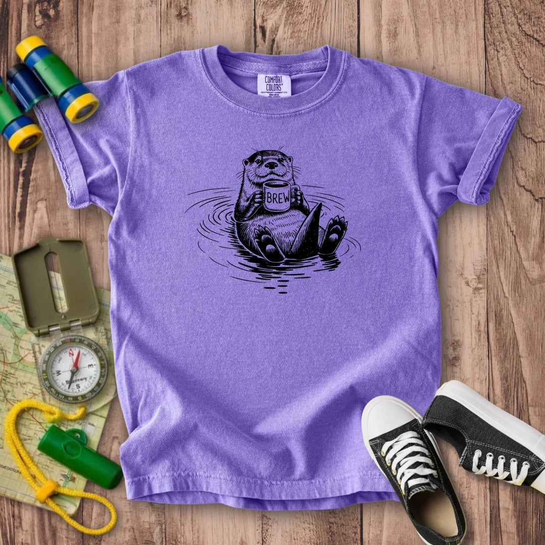 The Hoptimist Otter Kids Cotton T-Shirt