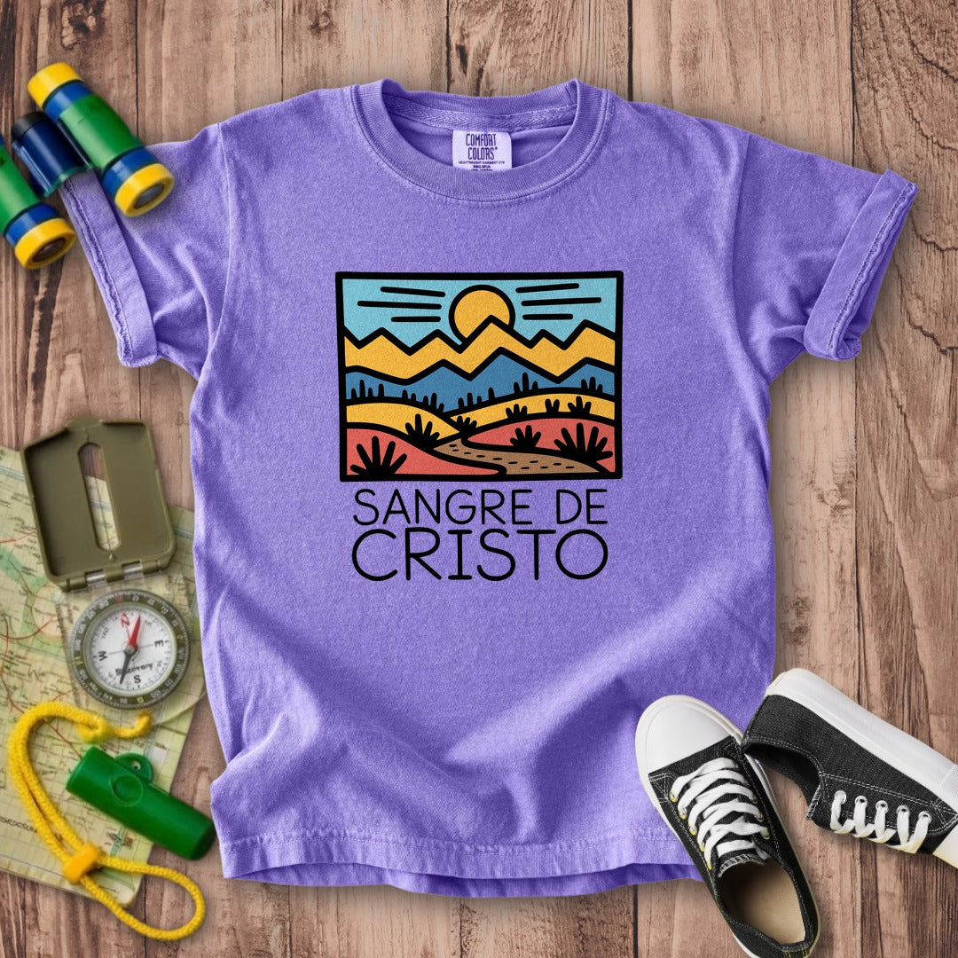 Sangre De Cristo Mountains Kids Cotton T-Shirt
