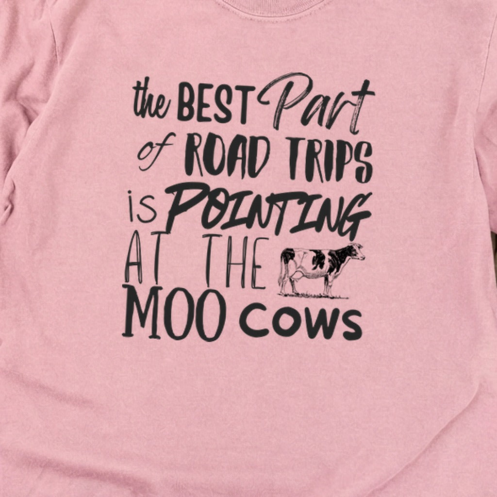 Moo Cows Road Trip Cotton Long Sleeve
