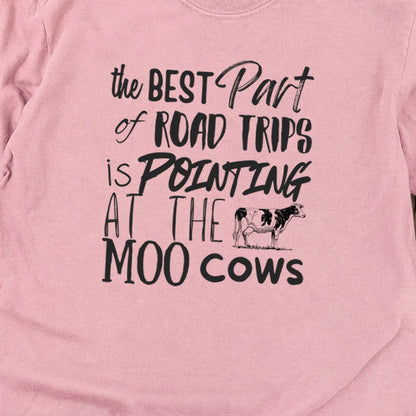 Moo Cows Road Trip Cotton Long Sleeve