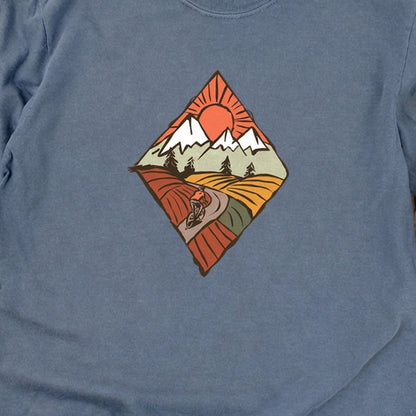 Pedal to the Peaks Cotton Long Sleeve