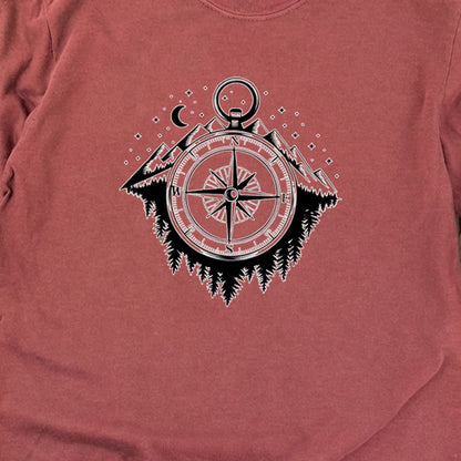 Navigate the Mountains Cotton Long Sleeve