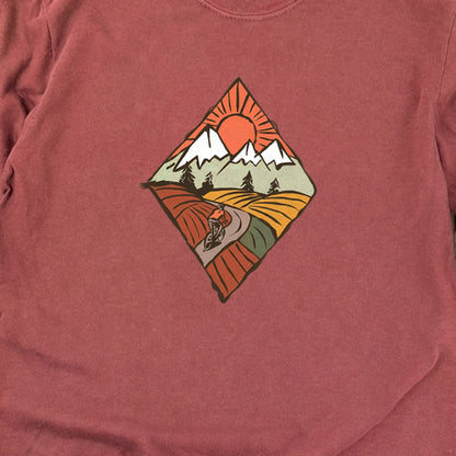 Pedal to the Peaks Cotton Long Sleeve