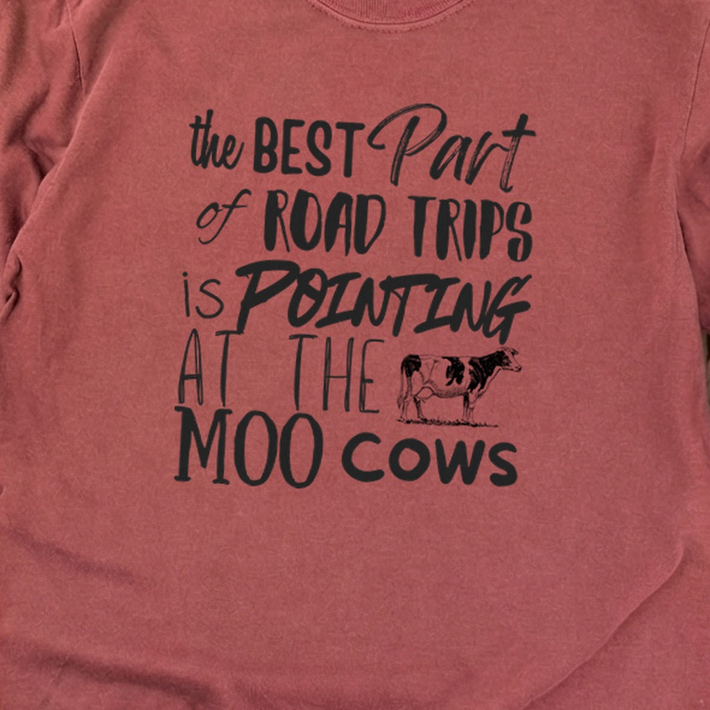 Moo Cows Road Trip Cotton Long Sleeve
