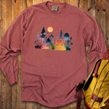 Watercolor Wildflower Retreat Cotton Long Sleeve