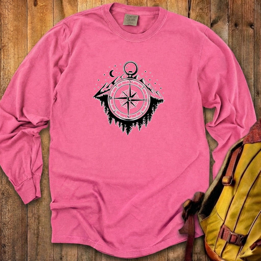 Navigate the Mountains Cotton Long Sleeve