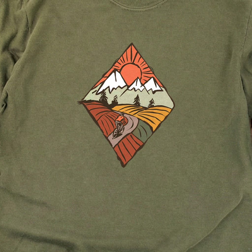 Pedal to the Peaks Cotton Long Sleeve