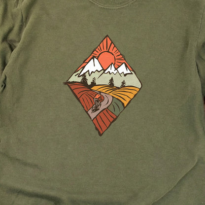 Pedal to the Peaks Cotton Long Sleeve