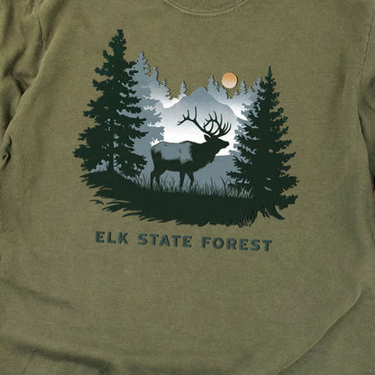 Elk State Forest Cotton Long Sleeve