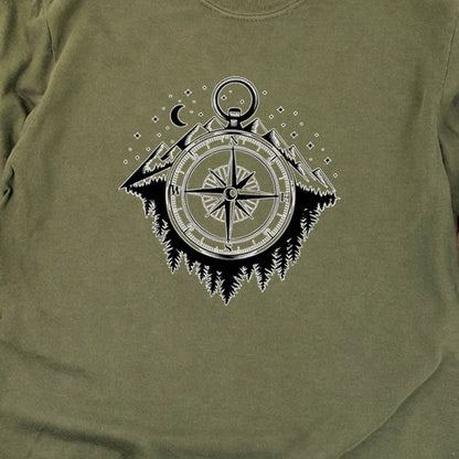 Navigate the Mountains Cotton Long Sleeve