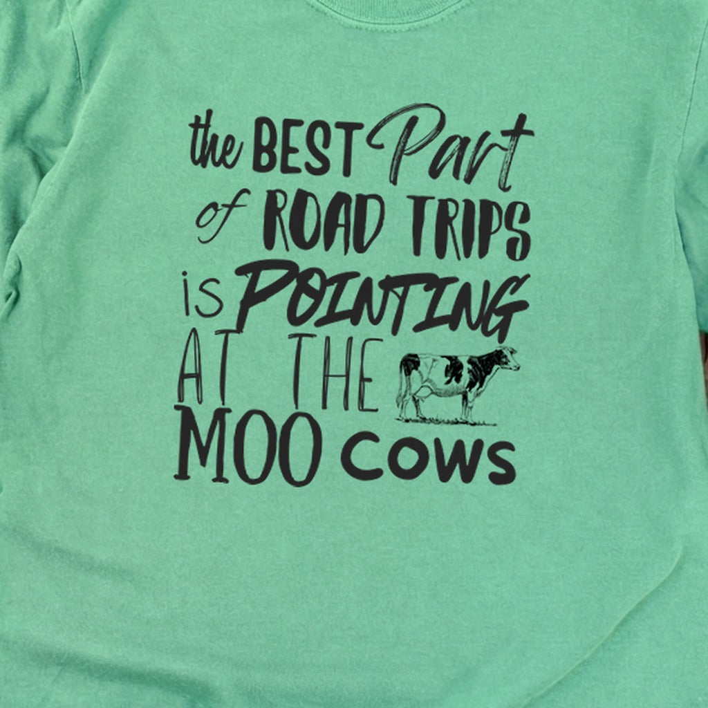 Moo Cows Road Trip Cotton Long Sleeve