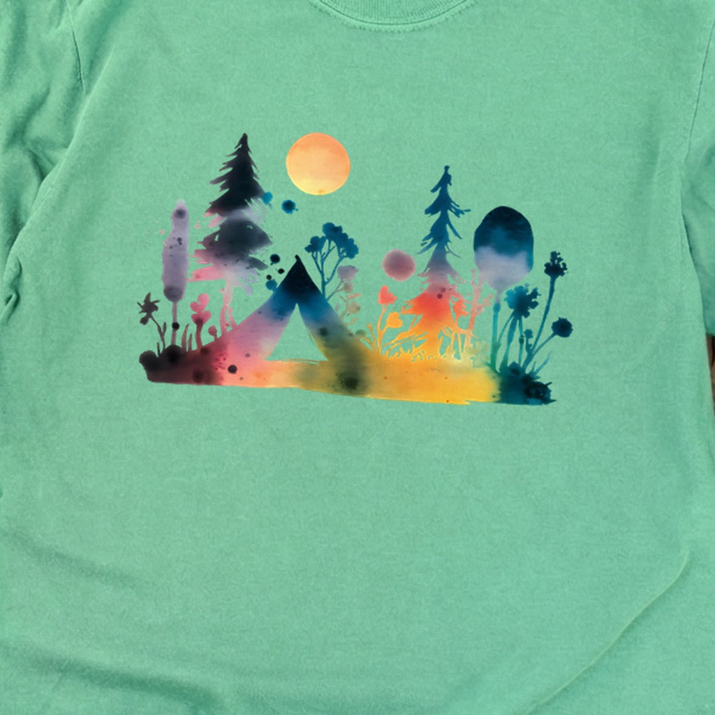 Watercolor Wildflower Retreat Cotton Long Sleeve