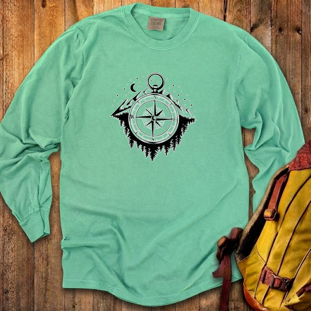 Navigate the Mountains Cotton Long Sleeve