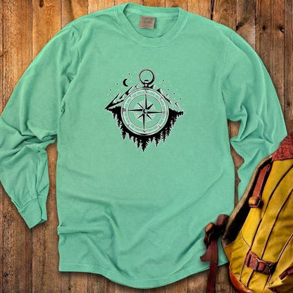 Navigate the Mountains Cotton Long Sleeve