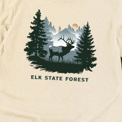Elk State Forest Cotton Long Sleeve