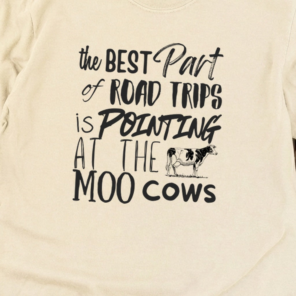 Moo Cows Road Trip Cotton Long Sleeve