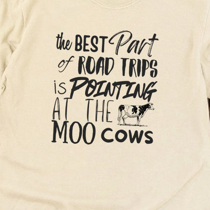 Moo Cows Road Trip Cotton Long Sleeve