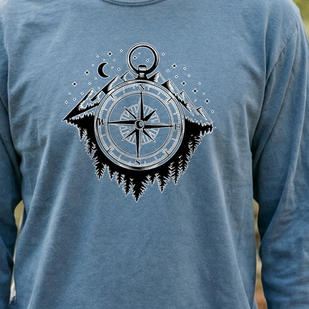 Navigate the Mountains Cotton Long Sleeve