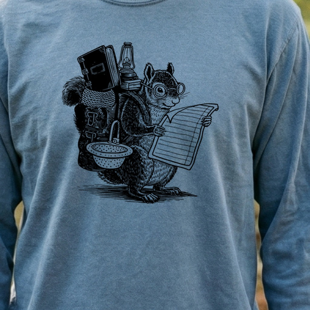 The Packademic Squirrel Cotton Long Sleeve