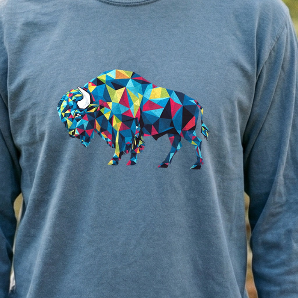 Buffalo Mosaic Cotton Long Sleeve