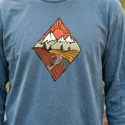 Pedal to the Peaks Cotton Long Sleeve
