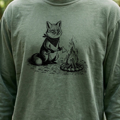 The Pyrofessor Fox Cotton Long Sleeve