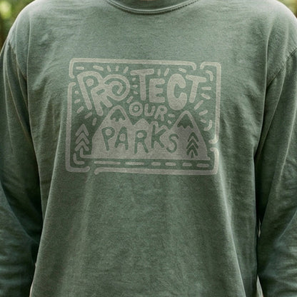Protect Our Parks Cotton Long Sleeve