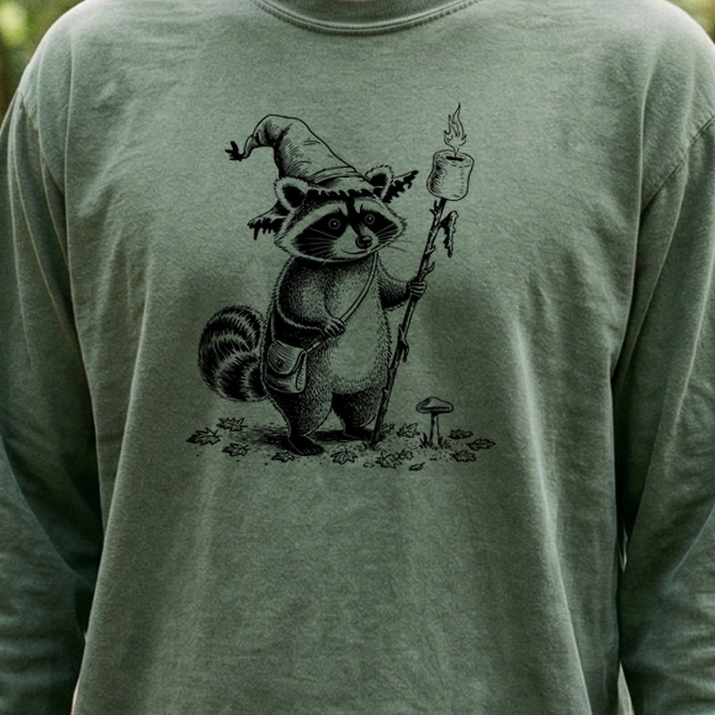 The S'morecerer Raccoon Cotton Long Sleeve