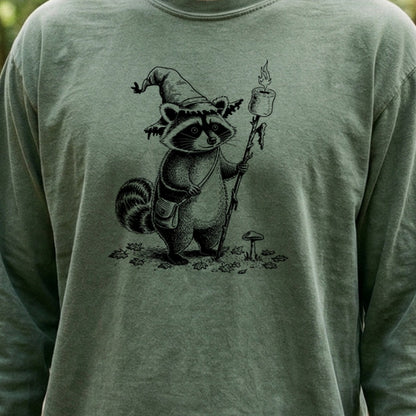 The S'morecerer Raccoon Cotton Long Sleeve
