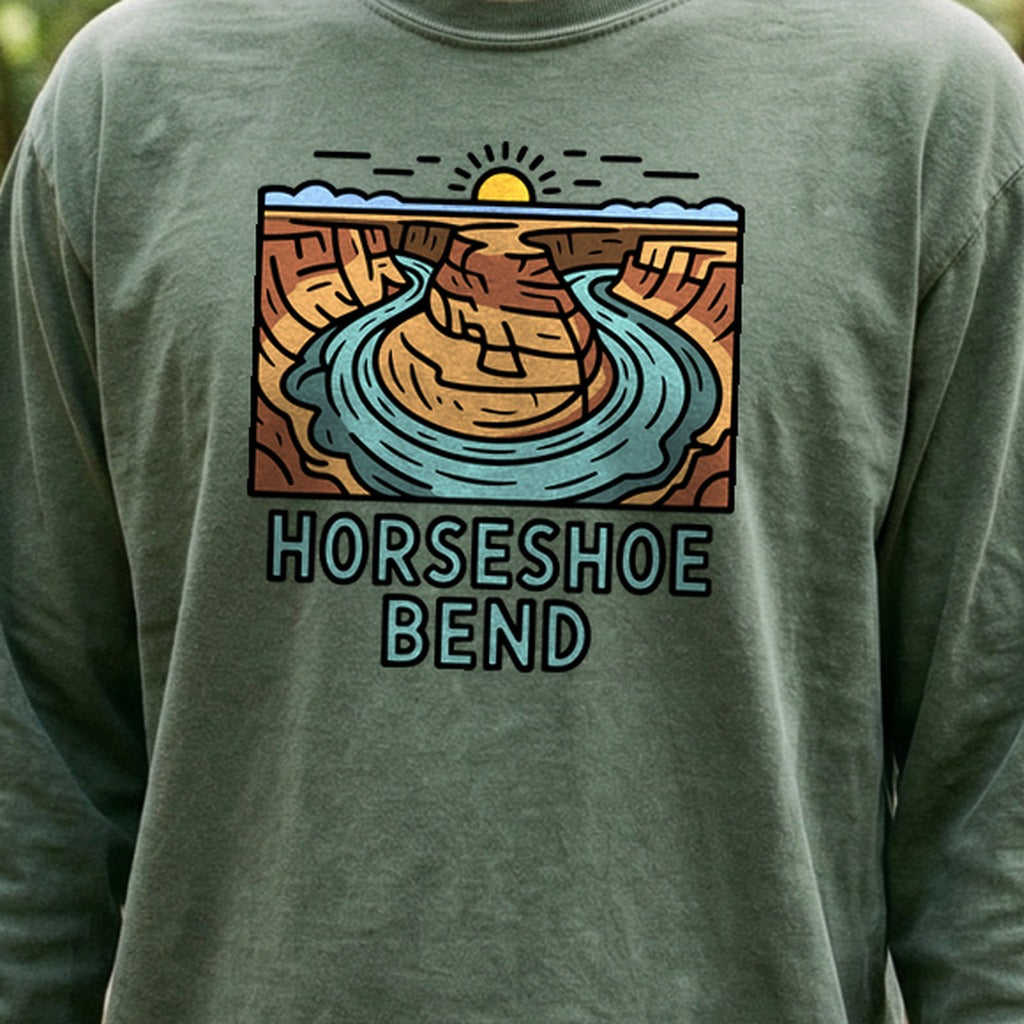 Horseshoe Bend Glen Canyon Cotton Long Sleeve