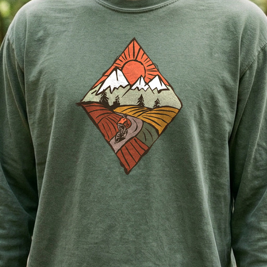 Pedal to the Peaks Cotton Long Sleeve