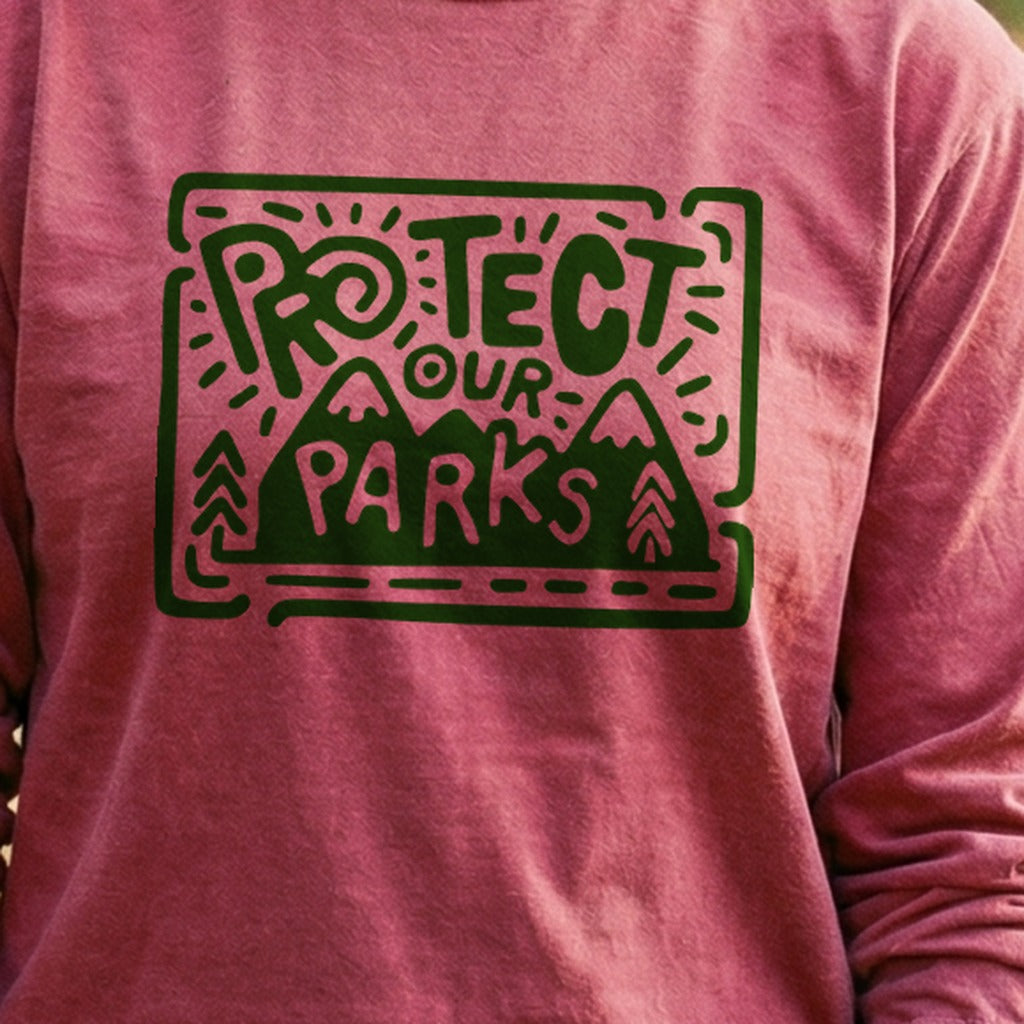 Protect Our Parks Cotton Long Sleeve