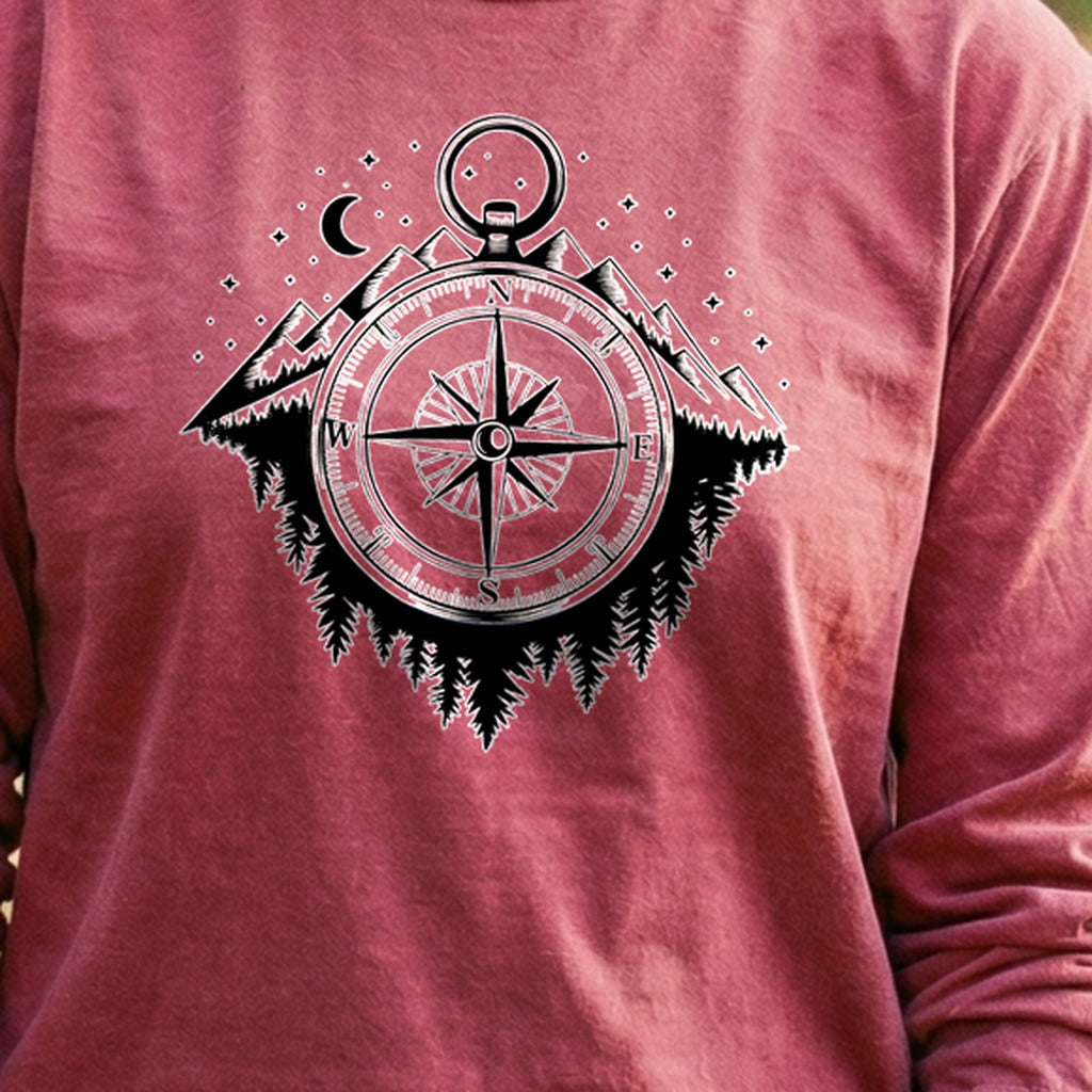 Navigate the Mountains Cotton Long Sleeve