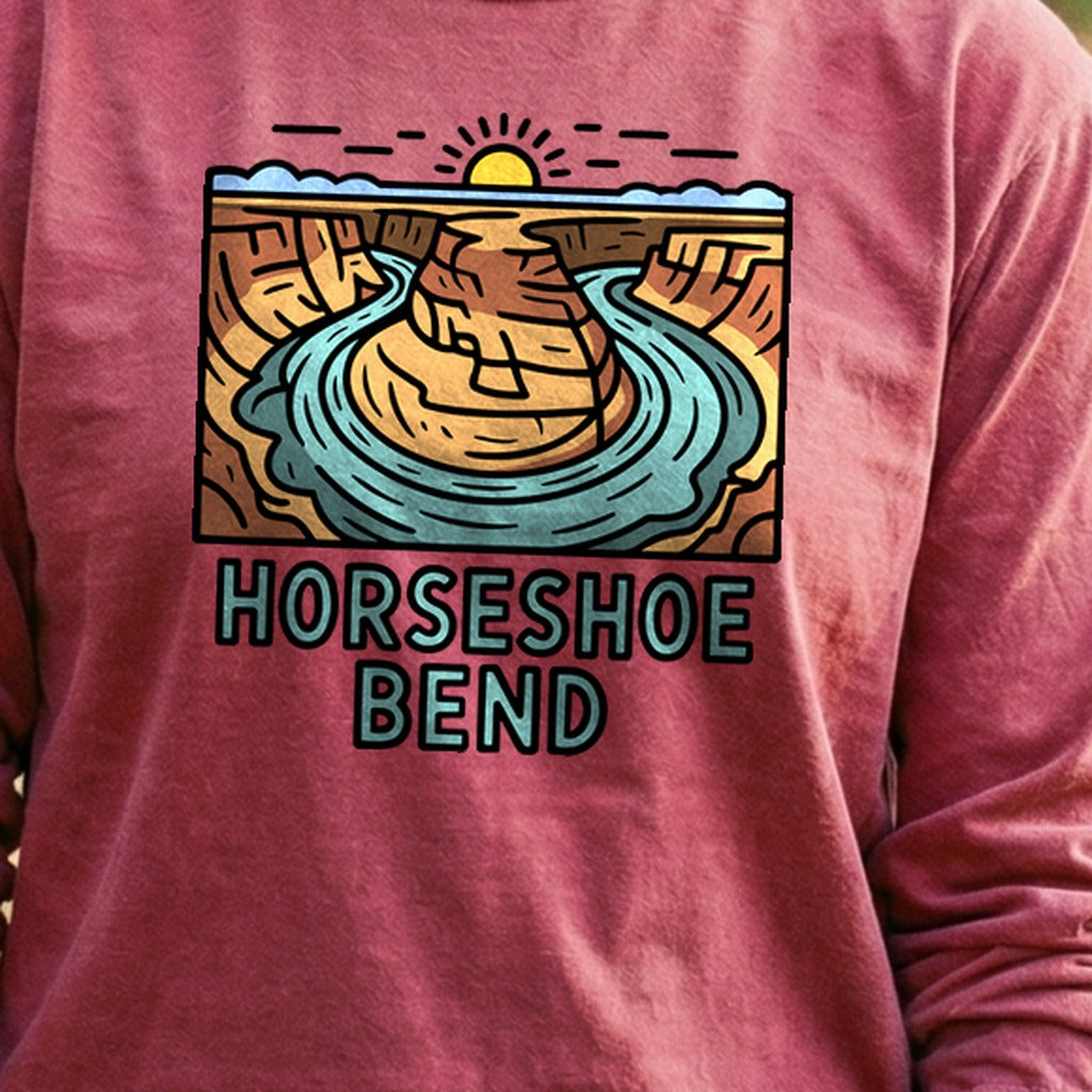 Horseshoe Bend Glen Canyon Cotton Long Sleeve