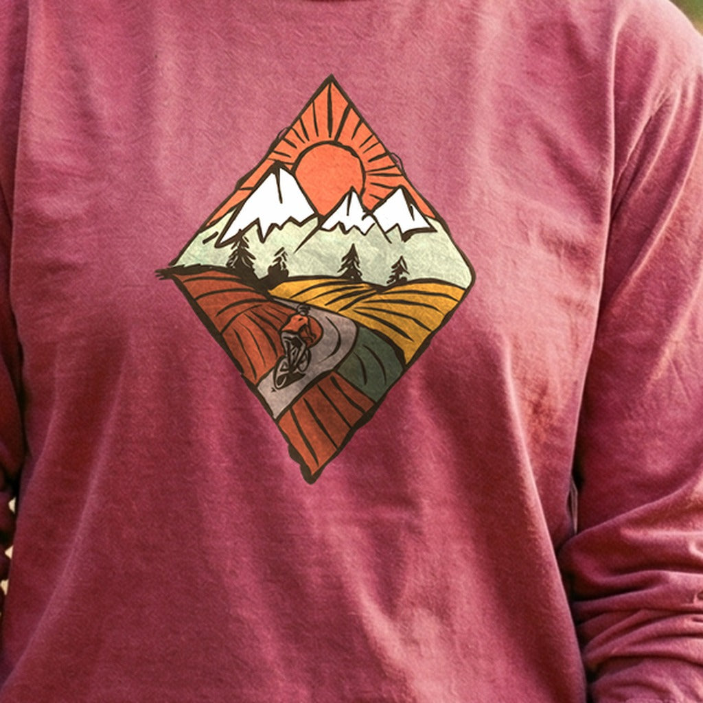 Pedal to the Peaks Cotton Long Sleeve