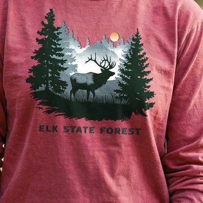 Elk State Forest Cotton Long Sleeve