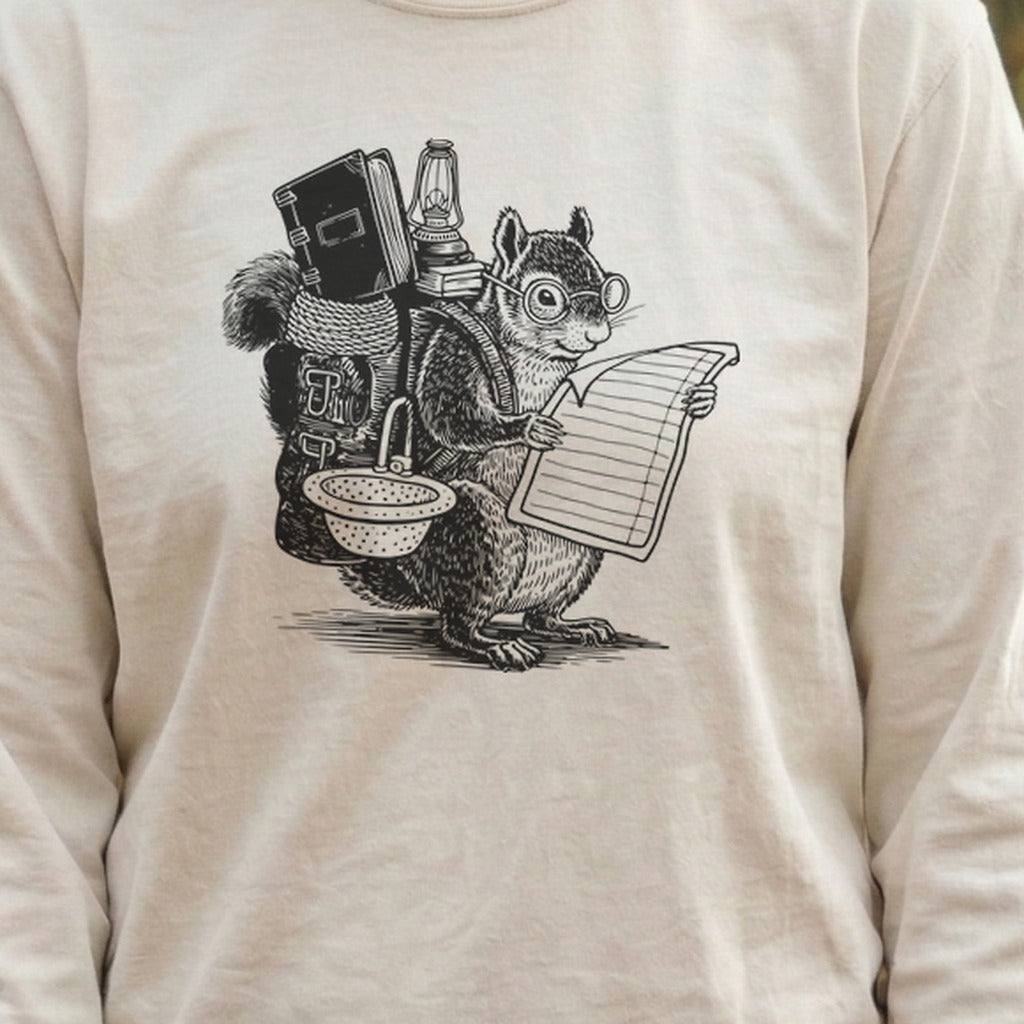 The Packademic Squirrel Cotton Long Sleeve