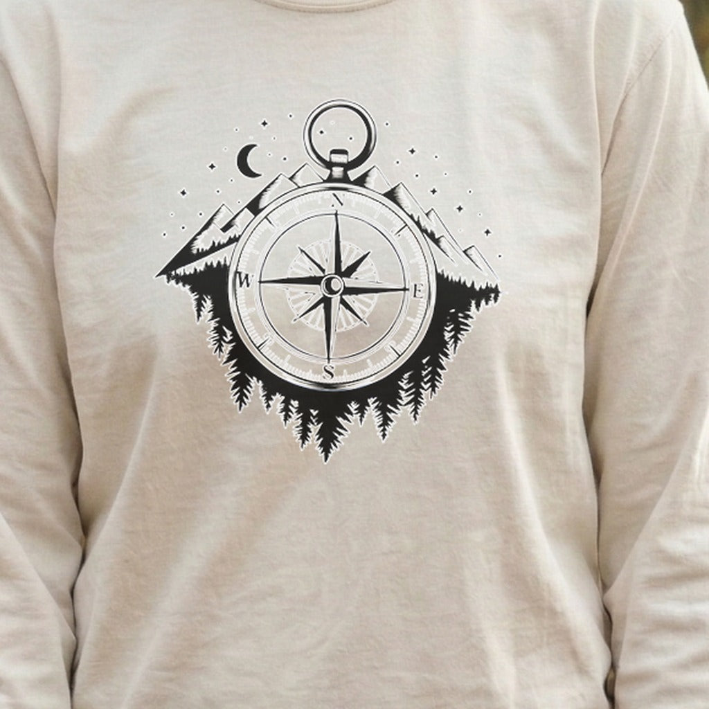 Navigate the Mountains Cotton Long Sleeve