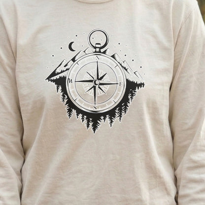 Navigate the Mountains Cotton Long Sleeve