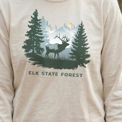 Elk State Forest Cotton Long Sleeve