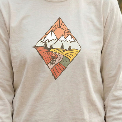 Pedal to the Peaks Cotton Long Sleeve
