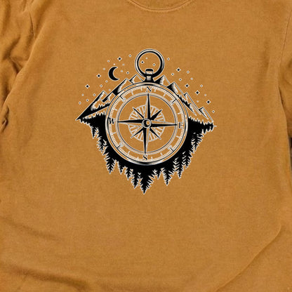 Navigate the Mountains Cotton Long Sleeve