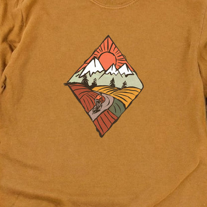 Pedal to the Peaks Cotton Long Sleeve