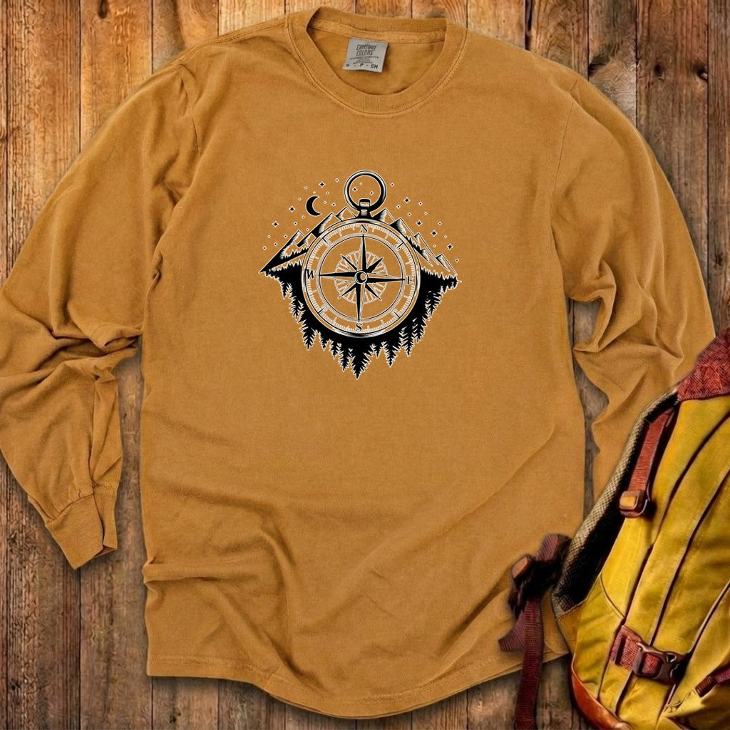 Navigate the Mountains Cotton Long Sleeve