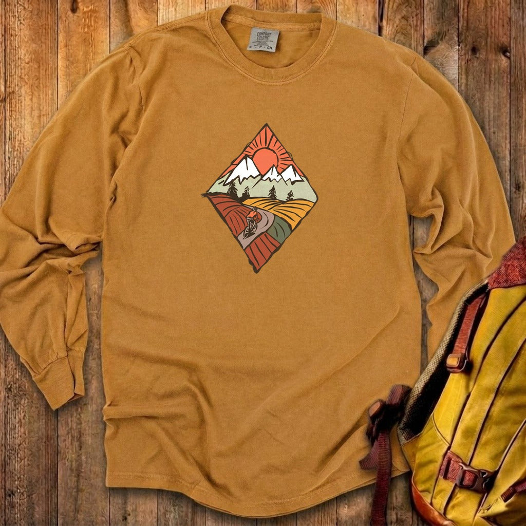 Pedal to the Peaks Cotton Long Sleeve